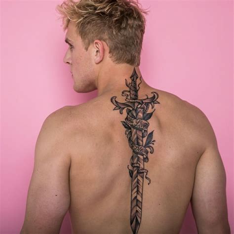 jake paul sword tattoo.